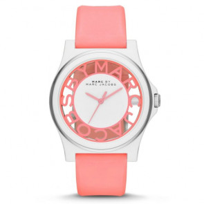 Horlogeband Marc by Marc Jacobs MBM4016 Silicoon Roze 20mm